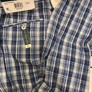 Lauren Ralph Lauren plaid, blue flannel dress pants. Never worn, new with tags.